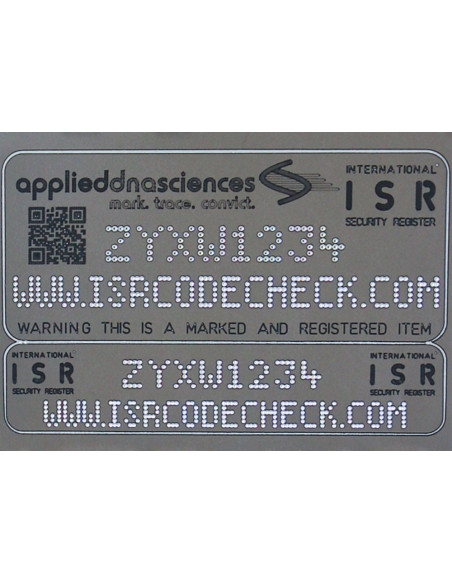 Smartsand SmartDNA/ISR-Stöldskyddsmärkning inkl. 1 år försäkring för cykel