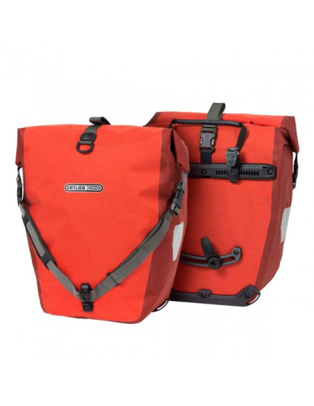 Ortlieb Cykelväska Back-Roller Plus Signal Red-Dark Chili - Sigge Cykel
