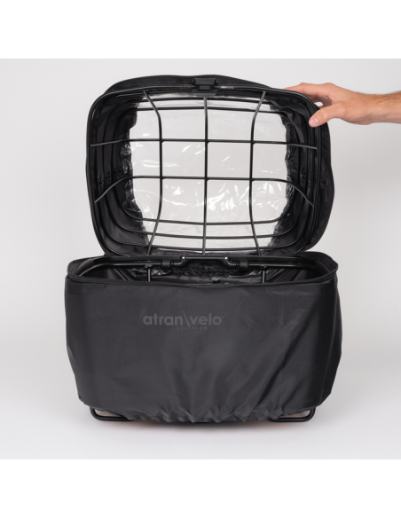 Atran Velo Regnskydd Duo Svart Med Fönster